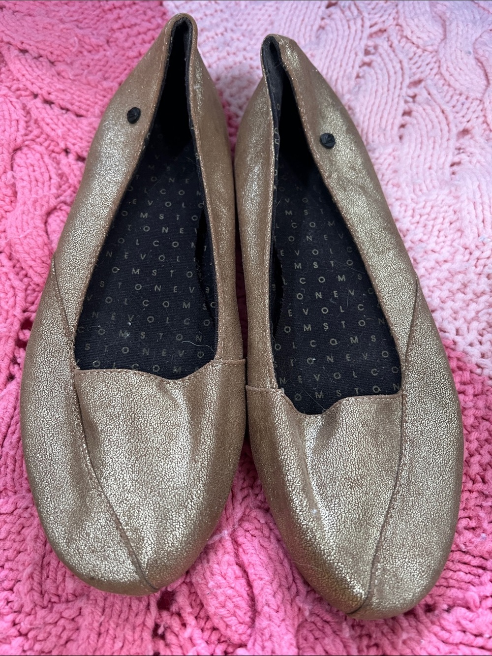 Volcom Metallic Bronze Ballet Flats